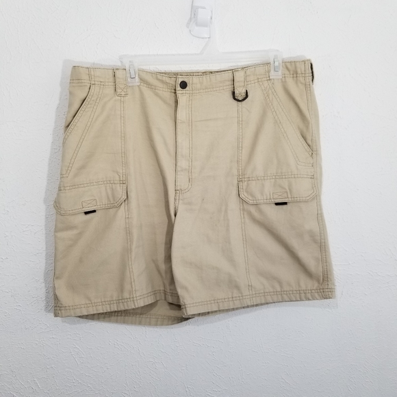 wrangler khaki cargo shorts